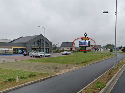 Telebim Centrum Zawada koło Opola - kierunek Kluczbork.