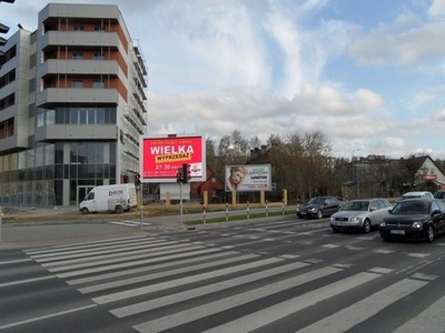 Telebim w Białymstoku przy ulicy Kaczorowskiego.