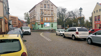 Telebim w Chojnowie przy ulicy Legnickiej.