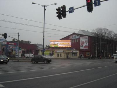 Telebim w Elblągu przy ulicy Grunwaldzkiej.