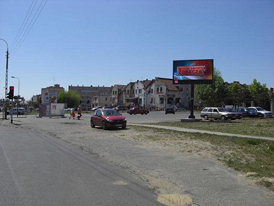 Telebim w Gnieźnie przy ulicy Gdańskiej.