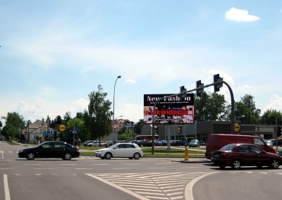 Telebim w Łomży przy Alei Legionów.