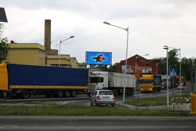 Telebim w Nysie przy ulicy Szlak Chrobrego