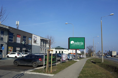 Telebim w Osielsku przy Galerii Osielsko (kier. Świecie).