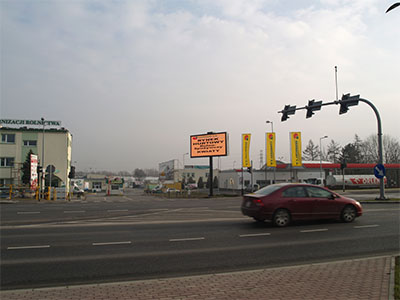 Telebim w Rzeszowie przy ulicy Lubelskiej 46.