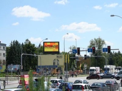 Telebim w Rzeszowie przy ulicy Powstańców Warszawy