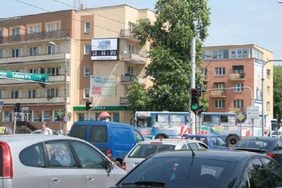 Telebim w Toruniu przy ulicy Szosa Chełmińska.